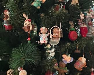 Hallmark and Danbury Mint Christmas Ornaments