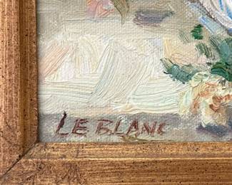 Le Blanc Floral Still Life Painting