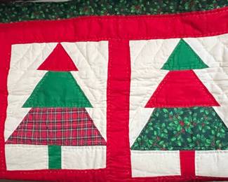 Christmas Tree Quilted Wall Hanging