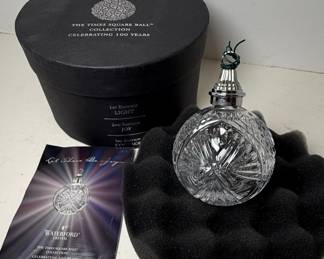 Waterford Crystal Times Square Ball 2009 "Let There Be Joy" Ornament
