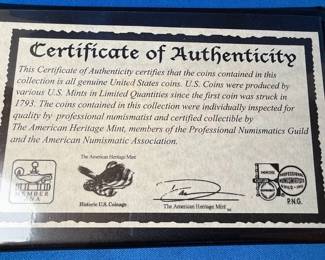 American Heritage Mint San Francisco Mint Series Coin Set