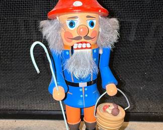 German Style Mushroom Gatherer Nutcracker
