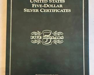 Postal Commemorative Society Five-Dollar Silver Certificate Collection