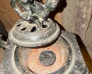 Chinese Style Bronze Foo Dog Incense Burner