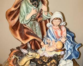 12" H Porcelain Holy Family Nativity Figurine