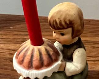 Goebel Hummel "Birthday Cake" Figurine Candleholder #338