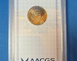 2012 Kennedy Half Dollar MS67 AACGS Slabbed