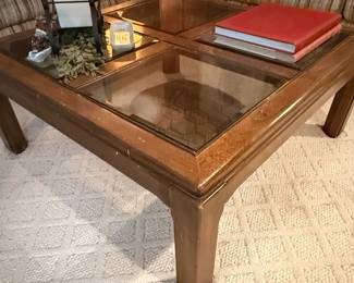 Drexel Heritage Accolade Collection Glass-Top Coffee Table