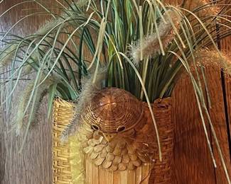Woven Owl Wall Pocket