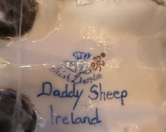 Irish Dresden Daddy Sheep Figurine