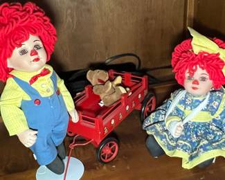 Marie Osmond Miracle Rosie & Rags Porcelain Dolls