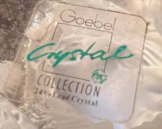 Goebel Crystal Rooster and Hen Figurines