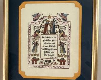Dimensions Blessed Nativity Sampler Cross Stitch Kit