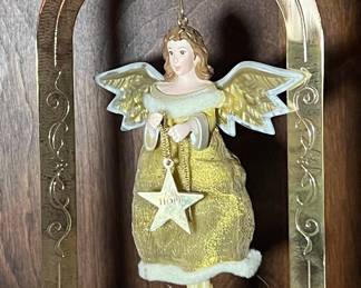 Hallmark Keepsake "The Gift of Peace" Angel Ornament with Arch Stand