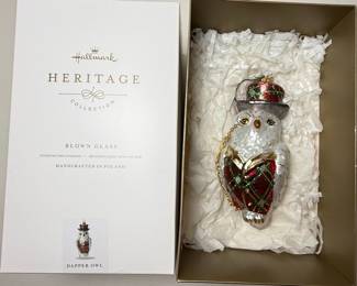 Hallmark Heritage Collection Dapper Owl Ornament