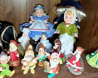 Assorted Porcelain Dolls and Figurines, including Disney and Fairy Tale characters