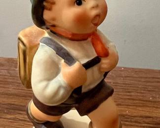 Hummel School Boy and School Girl Figurines
