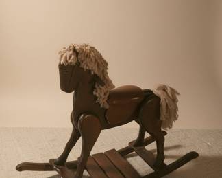 Amish Style Wooden Rocking Horse Style Toy