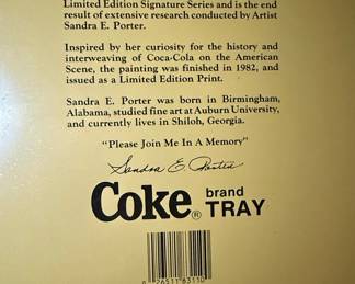Coca-Cola Through The Years Limited Edition Serving Tray by Sandra E. Porter