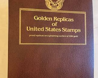 Golden Replicas of United States Stamps Collection