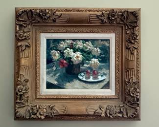 Le Blanc Floral Still Life Oil Painting