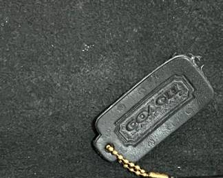 Vintage Coach 5136 Turnlock Black Leather Crossbody Bag