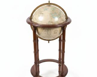 Cram's Imperial World Globe on Wooden Stand