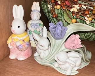 Fitz and Floyd "Bunnie Collection" Figurines