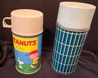 Vintage Peanuts by Schulz Thermos Set
