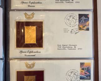 Golden Replicas of United States Stamps Collection
