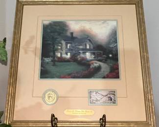Thomas Kinkade Home Is Where The Heart Is Framed Art