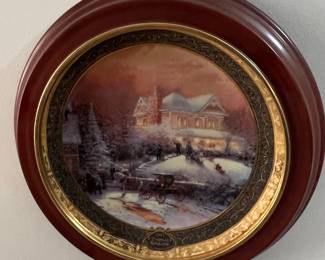 Thomas Kinkade 2002 "A Holiday Gathering" Collector Plate