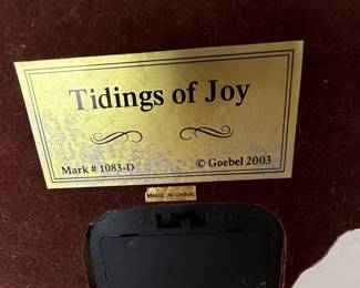 Goebel "Tidings of Joy" Musical Christmas Display