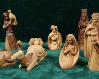 Olive Wood Nativity Set
