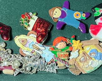 Holiday Brooches