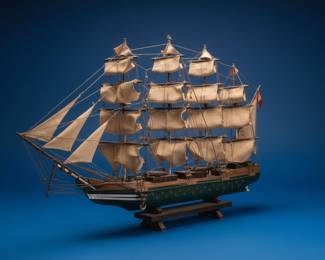 Vintage Model Ship "Fragata Espanola 1780" Style