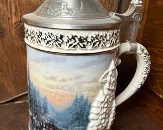Thomas Kinkade Victorian Christmas Stein
