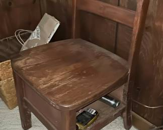 Wooden School Chair