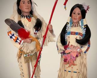 Danbury Mint Native American Dolls