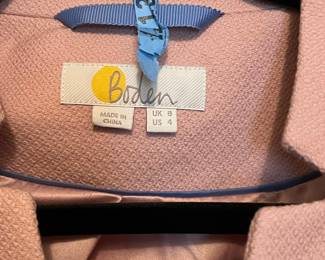Boden Textured Puff Shoulder Blazer