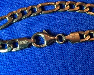Milor 18k Gold Figaro Chain Bracelet