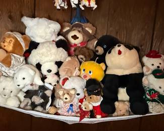 Assorted Vintage Plush Toy Collection