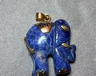 Carved Elephant Pendant