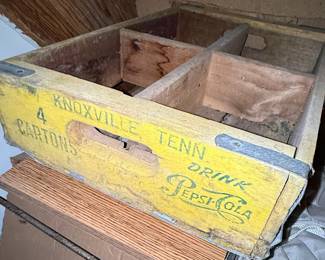 Vintage Pepsi-Cola Knoxville Wooden Crate