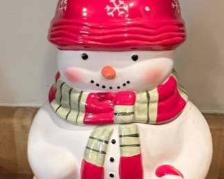 Snowman Cookie Jar Style