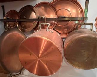 French Copper Cookware Set