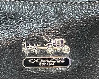 Coach Black Leather Hobo Bag