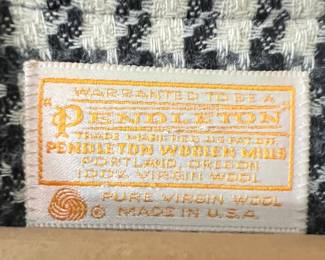 Pendleton Houndstooth Wool Blazer Size 14