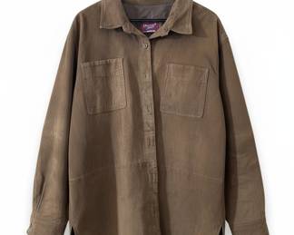 Denim & Co. Suede Shirt Jacket