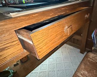 Mission Style Oak Writing Desk